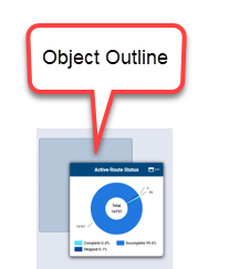 Image shows a panel with the object outline behind it where you place the place upon clicking a dragging it to a new location